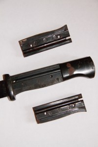 Dismantling the handle reveals more information, like the fabrication number '2025' and...